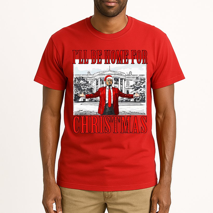 Ill Be Home For Christmas Donald Trump 2024 Election Tall T-Shirt