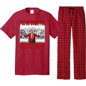 Ill Be Home For Christmas Donald Trump 2024 Election Pajama Set