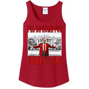 Ill Be Home For Christmas Donald Trump 2024 Election Ladies Essential Tank