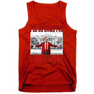 Ill Be Home For Christmas Donald Trump 2024 Election Tank Top