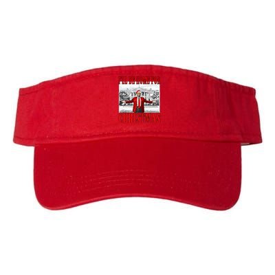 Ill Be Home For Christmas Donald Trump 2024 Election Valucap Bio-Washed Visor