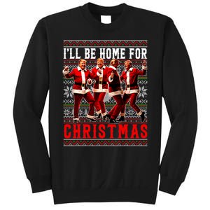 ILl Be Home For Christmas Santa Trump Ugly Christmas Sweate Sweatshirt