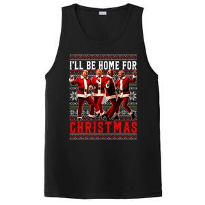 ILl Be Home For Christmas Santa Trump Ugly Christmas Sweate PosiCharge Competitor Tank