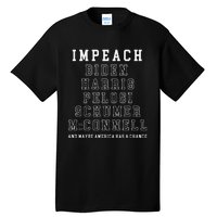 Impeach Biden Harris Pelosi Schumer Mcconnell Political Tall T-Shirt