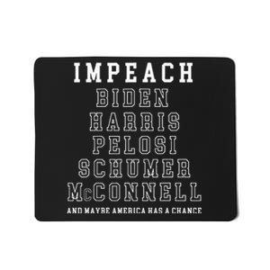 Impeach Biden Harris Pelosi Schumer Mcconnell Political Mousepad