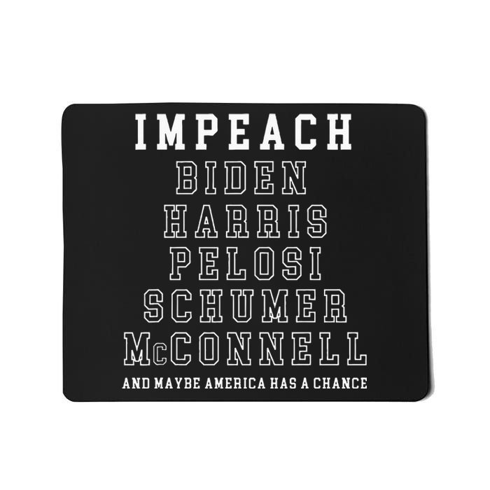 Impeach Biden Harris Pelosi Schumer Mcconnell Political Mousepad