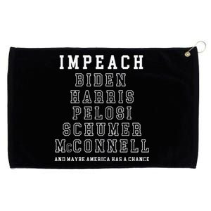 Impeach Biden Harris Pelosi Schumer Mcconnell Political Grommeted Golf Towel