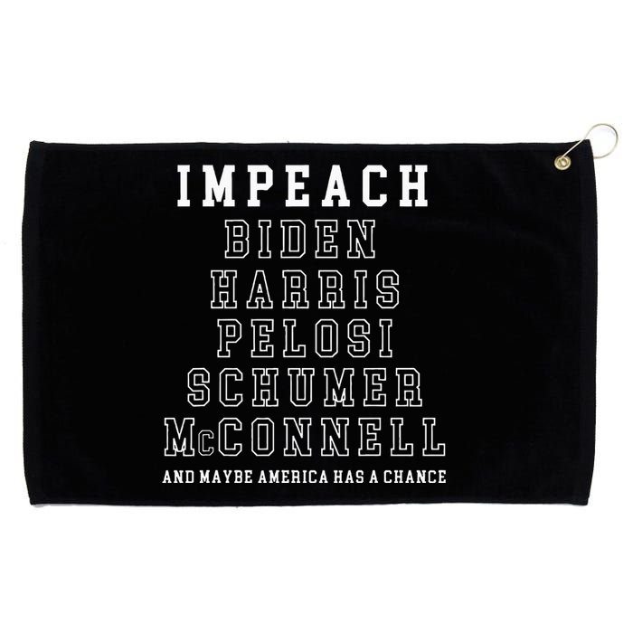 Impeach Biden Harris Pelosi Schumer Mcconnell Political Grommeted Golf Towel