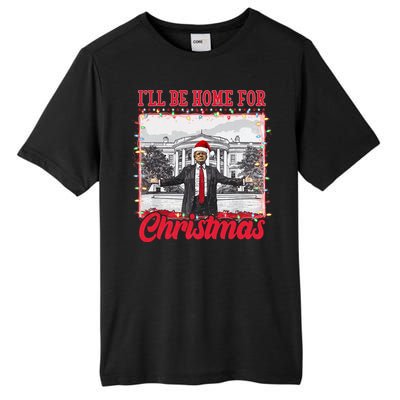 Ill Be Home For Christmas Santa Funny Trump Tall Fusion ChromaSoft Performance T-Shirt