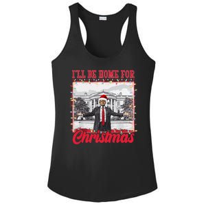 Ill Be Home For Christmas Santa Funny Trump Ladies PosiCharge Competitor Racerback Tank