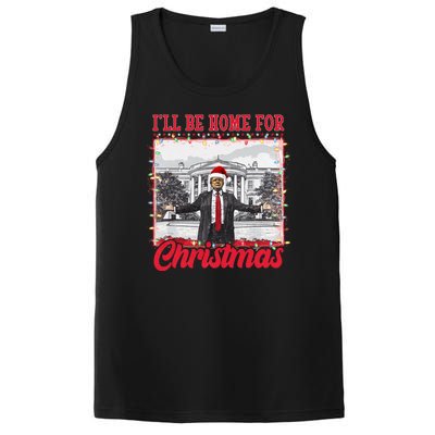 Ill Be Home For Christmas Santa Funny Trump PosiCharge Competitor Tank