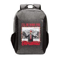 Ill Be Home For Christmas Santa Funny Trump Vector Backpack