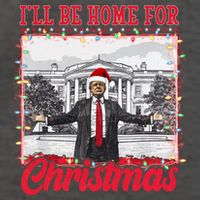 Ill Be Home For Christmas Santa Funny Trump Vector Backpack