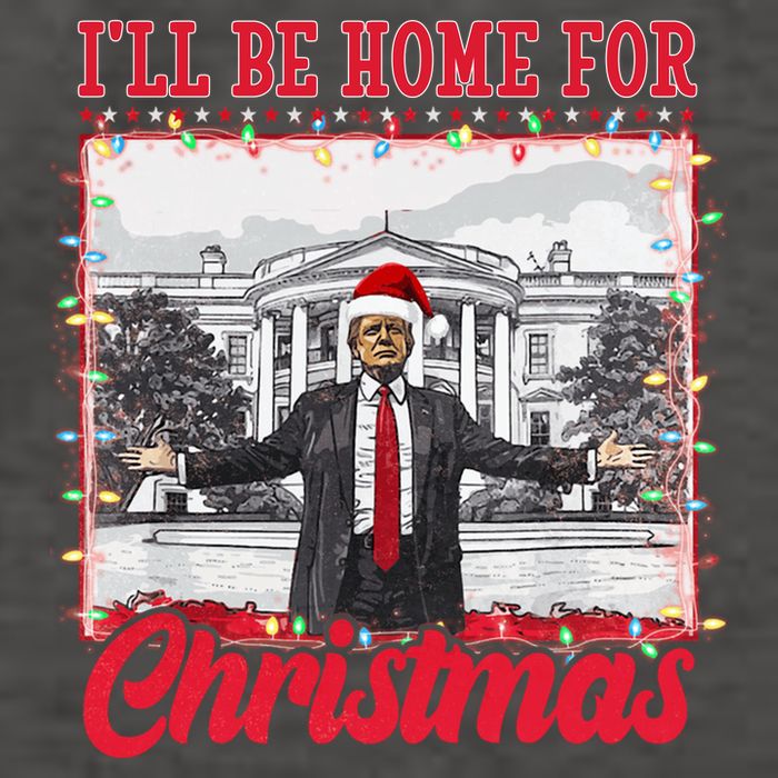 Ill Be Home For Christmas Santa Funny Trump Vector Backpack