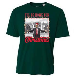 Ill Be Home For Christmas Santa Funny Trump Cooling Performance Crew T-Shirt