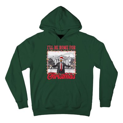 Ill Be Home For Christmas Santa Funny Trump Hoodie