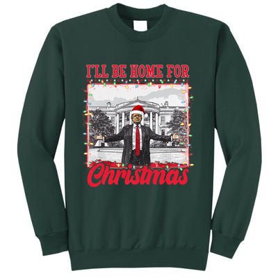Ill Be Home For Christmas Santa Funny Trump Sweatshirt