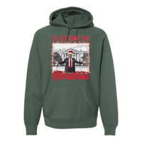 Ill Be Home For Christmas Santa Funny Trump Premium Hoodie