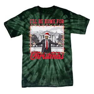 Ill Be Home For Christmas Santa Funny Trump Tie-Dye T-Shirt