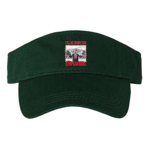 Ill Be Home For Christmas Santa Funny Trump Valucap Bio-Washed Visor