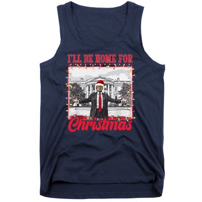 Ill Be Home For Christmas Santa Funny Trump Tank Top