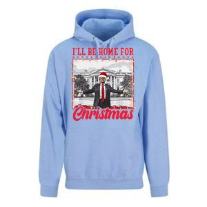 Ill Be Home For Christmas Santa Funny Trump Unisex Surf Hoodie