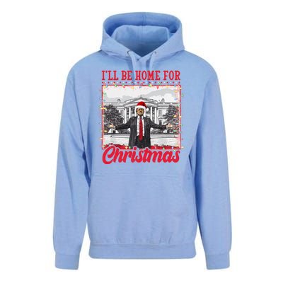 Ill Be Home For Christmas Santa Funny Trump Unisex Surf Hoodie