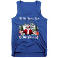 ILl Be Home For Christmas Funny Santa Claus Tank Top