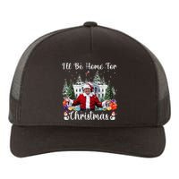 ILl Be Home For Christmas Funny Santa Claus Trump 2024 Gift Yupoong Adult 5-Panel Trucker Hat