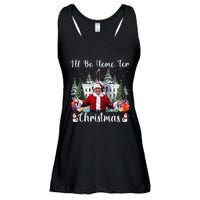 ILl Be Home For Christmas Funny Santa Claus Trump 2024 Gift Ladies Essential Flowy Tank