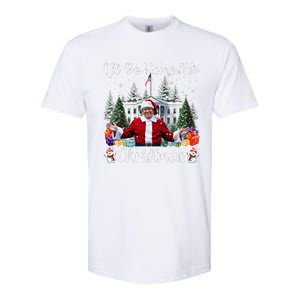 ILl Be Home For Christmas Funny Santa Claus Trump 2024 Gift Softstyle CVC T-Shirt