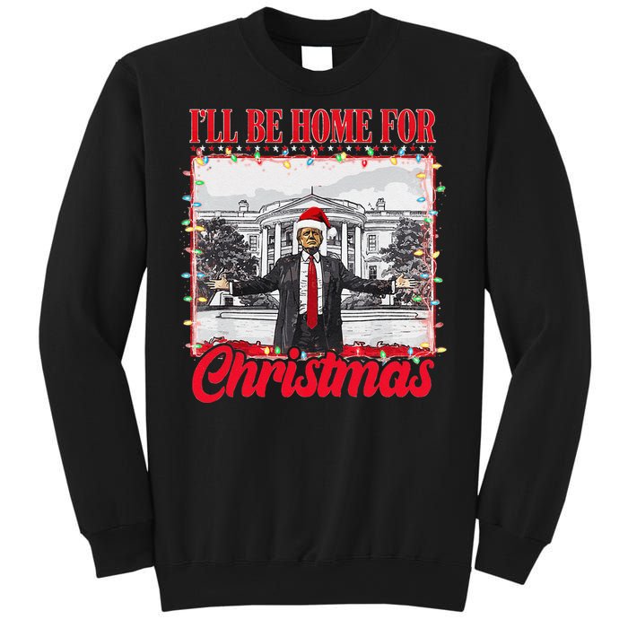 ILl Be Home For Christmas Santa Funny Xmas Pajamas Gift Sweatshirt