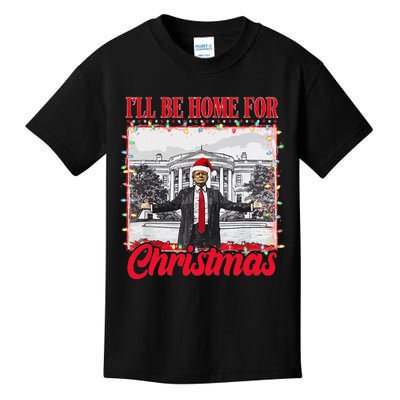 ILl Be Home For Christmas Santa Funny Xmas Pajamas Gift Kids T-Shirt