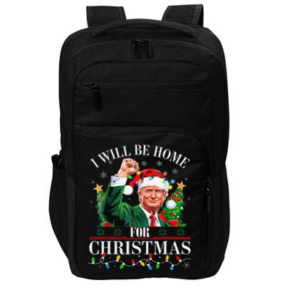 ILl Be Home For Christmas Santa Funny Trump Xmas Pajamas Impact Tech Backpack