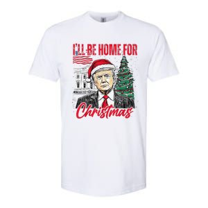 ILl Be Home For Christmas Funny Santa Trump Xmas Pajamas Softstyle CVC T-Shirt