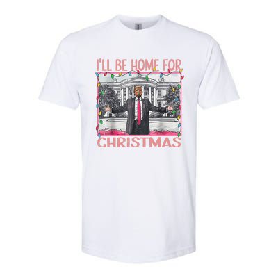 ILl Be Home For Christmas Santa Funny Trump Xmas Pajamas Softstyle CVC T-Shirt