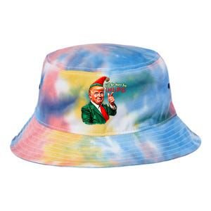 ILl Be Home For Christmas Funny Santa Claus Trump 2024 Tie Dye Newport Bucket Hat