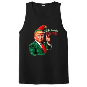 ILl Be Home For Christmas Funny Santa Claus Trump 2024 PosiCharge Competitor Tank