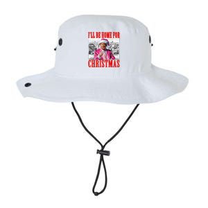 ILl Be Home For Christmas Santa Funny Trump Xmas Pajamas Legacy Cool Fit Booney Bucket Hat