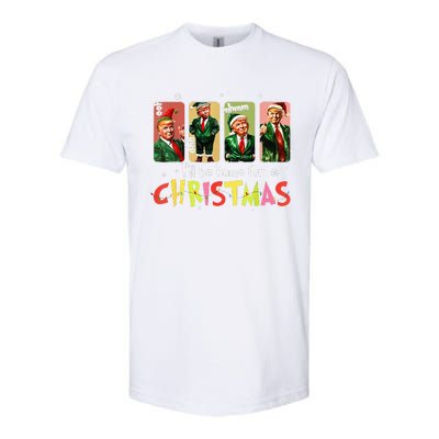 ILl Be Home For Christmas Funny Trump Santa Elf Squad Softstyle CVC T-Shirt