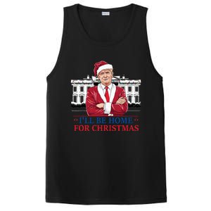 ILl Be Home For Christmas Funny Santa Trump 2024 Election PosiCharge Competitor Tank