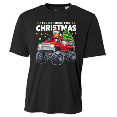 ILl Be Home For Christmas Donald Trump Christmas Cooling Performance Crew T-Shirt