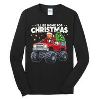 ILl Be Home For Christmas Donald Trump Christmas Tall Long Sleeve T-Shirt