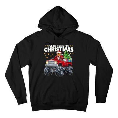 ILl Be Home For Christmas Donald Trump Christmas Tall Hoodie