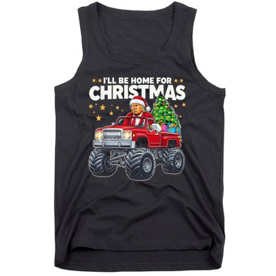 ILl Be Home For Christmas Donald Trump Christmas Tank Top