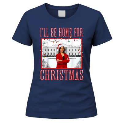 ILl Be Home For Christmas Santa Funny Kamala Xmas Women's T-Shirt