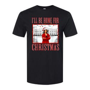 ILl Be Home For Christmas Santa Funny Kamala Xmas Softstyle CVC T-Shirt