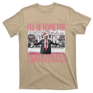 ILl Be Home For Christmas Santa Funny Trump Xmas Pajamas T-Shirt