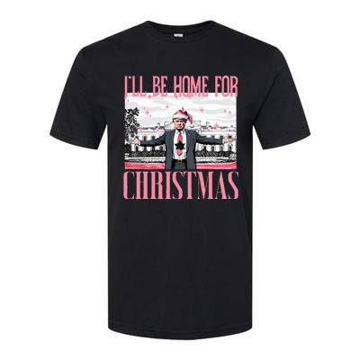 ILl Be Home For Christmas Funny Santa Claus Trump 2024 Softstyle CVC T-Shirt