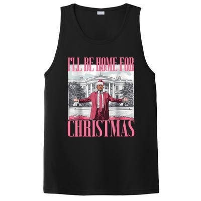 ILl Be Home For Christmas Funny Santa Donald Trump 2024 PosiCharge Competitor Tank